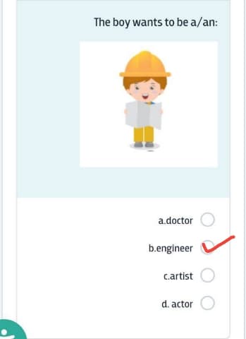 The boy wants to be a/an